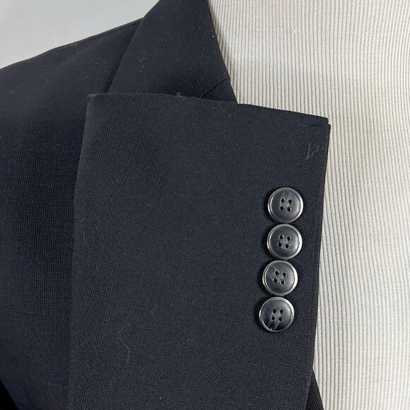 NWT Pronto Uomo 46XL Blazer Wool Blend Black Silver Two Button Double Vented - Picture 5 of 8